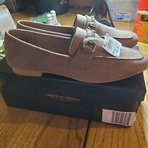 Taupe Womans Microsuede Dress Shoes